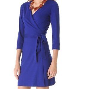 Diane Von Furstenberg Blue Wrap Dress